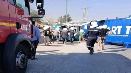 بومرداس : إصابة 11 شخصا بينهم سبعة أطفال في حادث مرور