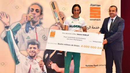 شيك بـ400 مليون سنتيم.. سوناطراك تكرم الرياضيين المتوجين في أولمبياد باريس