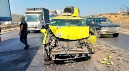 8 جرحى في حادث تصادم تسلسلي بين ثلاث سيارات في البويرة