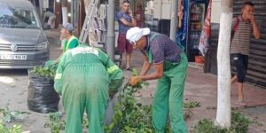 تدخلات بشوارع سيدي امحمد لتحسين واجهات المحلات