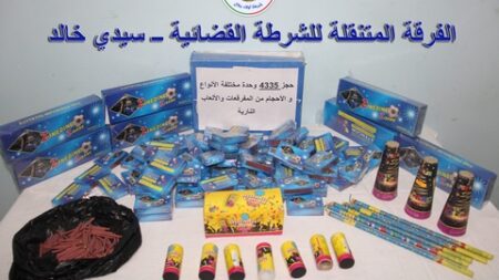 شرطة أولاد جلال تحجز قرابة 11 ألف مفرقعة في حصيلة إجمالية لمختلف العمليات