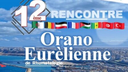 الملتقى الوهراني-الأوريلياني ال12 لأمراض المفاصل يومي 20 و 21 سبتمبر بوهران