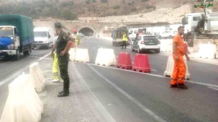 غلق نفق جبل الوحش في قسنطينة