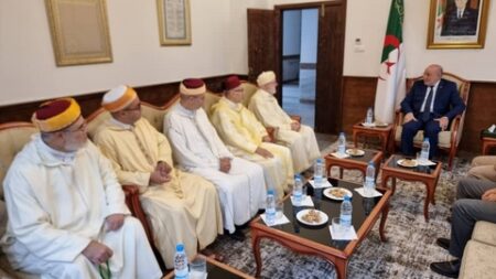وزير الشؤون الدينية والأوقاف يستقبل وفدا عن الزاوية الهبرية البلقايدية