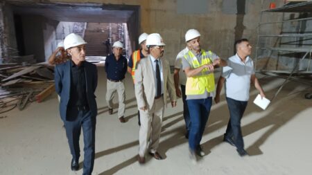الوقوف على اشغال توسعة ميترو الجزائر  بالحراش