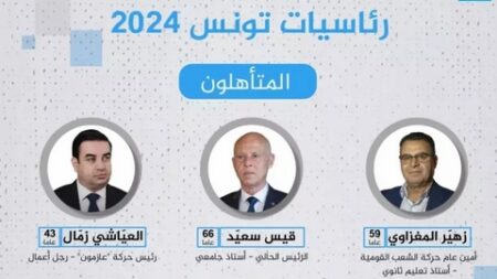 انطلاق حملة الرئاسيات التونسية بثلاثة مرشحين