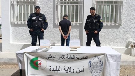 شرطة البليدة: توقيف مسبوق قضائيا بحوزته كمية من الكيف المعالج