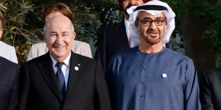 رئيس دولة الإمارات العربية المتحدة يهنئ السيد عبد المجيد تبون بمناسبة إعادة انتخابه لعهدة رئاسية جديدة