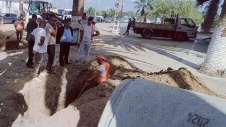 ورشات الاشغال بمشاريع الطرقات و الصرف الصحي ببراقي تحت مجهر الوالي المنتدب