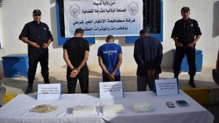 المسيلة: توقيف مروجي المخدرات الصلبة وحجز قرابة 3 كلغ كوكايين