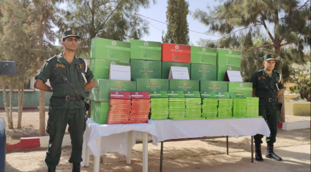 الدرك الوطني بتبسة يحجز 16000 علبة سجائر أجنبية الصنع
