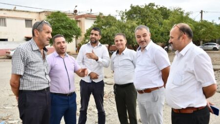 تنصيب مشروع انجاز ملعب جواري بأولاد علال بسيدي موسى