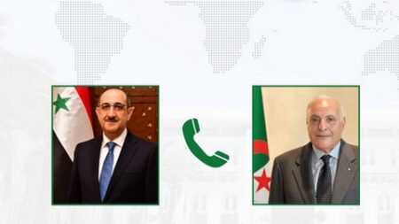 عطاف ونظيره السوري يناقشان مستجدات الأوضاع في فلسطين ومنطقة الشرق الأوسط