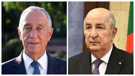 رئيس الجمهورية يتلقى تهانئ رئيس جمهورية البرتغال بمناسبة الذكرى الـ70 لاندلاع ثورة التحرير المجيدة