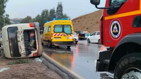 إصابة 7 أشخاص في حادث مرور ببومرداس