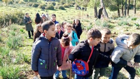 تحسيس تلاميذ جسر قسنطينة بجدوى الاعتناء بالغابات