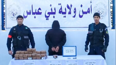 حجز 19 كلغ من الكيف المعالج وتوقيف مشتبه فيه ببني عباس