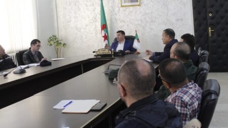 برمجة تمارين محاكاة مخططات النجدة للبلديات ببئر توتة