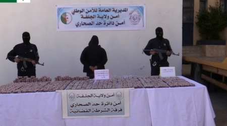 الجلفة: وضع حد لنشاط شبكة إجرامية وضبط أزيد من 38 ألف كبسولة من المؤثرات العقلية