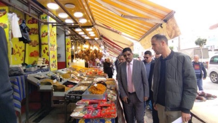 متابعة الحركة التجارية ومدى استجابتها لاحتياجات الصائمين بالحراش