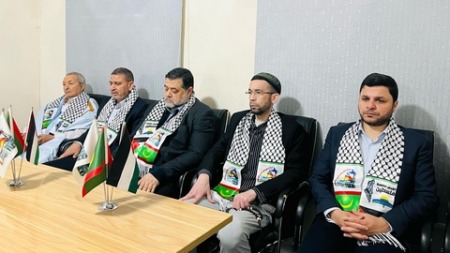 قيادات في حماس تزور مقر الرباط الوطني وتثمن دعم الموريتانيين للمقاومة