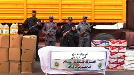 جمارك رقان تحبط تهريب كميات ضخمة من المواد المدعمة والوقود