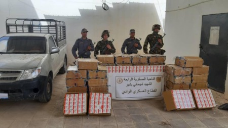 إحباط محاولة تهريب 262200 قرص مهلوس من نوع بريغابالين بالوادي