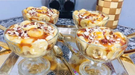 تحلية كريمة الموز