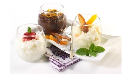 تحلية الأرز بثلاث نكهات