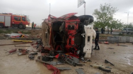 وفاة ضابط وإصابة 3 أعوان للحماية المدنية بجروح في حادث مرور بخنشلة