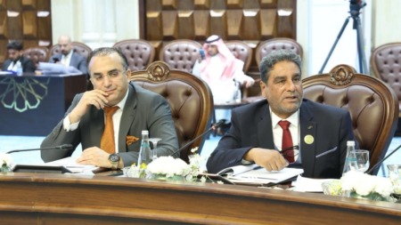النائبان محمد خوان ويوسف رحمانية يشاركان في اجتماعات لجان البرلمان العربي ببغداد