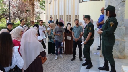 قالمة.. إقبال كبير على الحملة التحسيسية حول التجنيد في صفوف الدرك الوطني