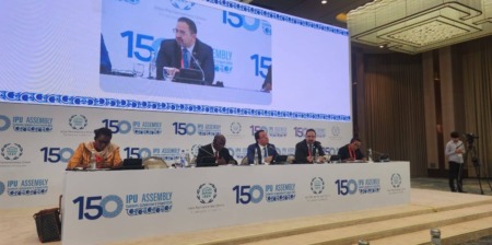 الجمعية 150 للاتحاد البرلماني الدولي: مناقشة إمكانية تقديم مقترح بند طارئ حول الراهن الإفريقي 