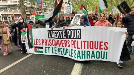مسيرة الحرية تواصل أنشطتها التحسيسية حول القضية الصحراوية ووضعية المعتقلين السياسيين الصحراويين