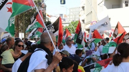 مسيرة الحرية من اجل الافراج عن المعتقلين الصحراويين تصل مدينة بوردو محطتها الخامسة