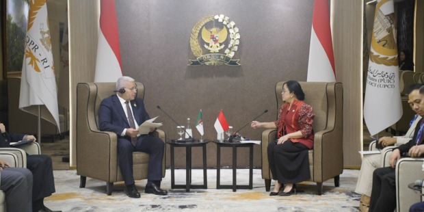 بوغالي ومهاراني يبحثان بجاكرتا سبل توطيد التعاون البرلماني والاقتصادي بين الجزائر وإندونيسيا