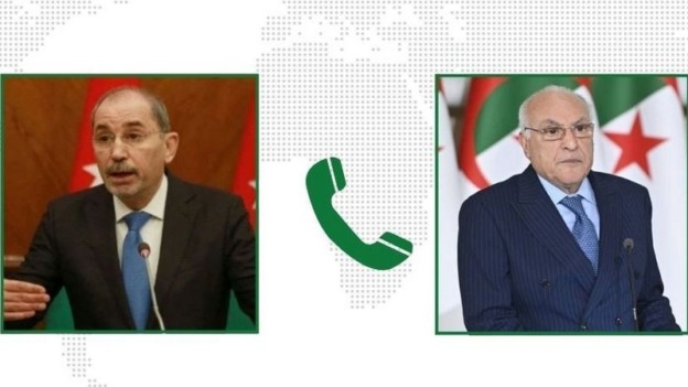 عطاف يتلقى مكالمة هاتفية من نظيره الاردني