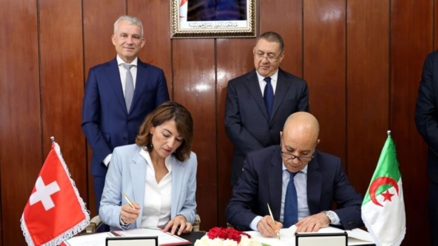 الجزائر وسويسرا توقعان اتفاقية لمكافحة الجريمة العابرة للحدود