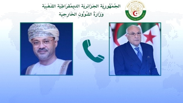 عطاف ووزير الخارجية العماني يتطرقان إلى التطورات المقلقة في الشرق الأوسط في أعقاب العدوان على إيران