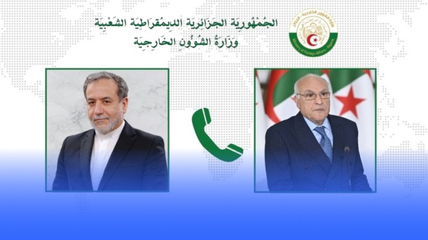عطاف يتلقى اتصالا هاتفيا من نظيره الإيراني تناول المستجدات الخطيرة عقب العدوان الإسرائيلي على إيران
