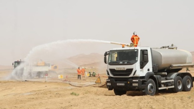 تمرين محاكاة لحادث بأنبوب بالمسيلة