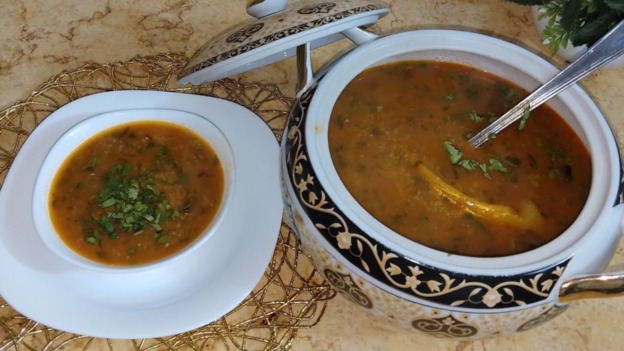 شوربة فريك سهلة دون خضر