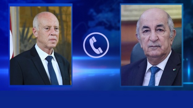رئيس الجمهورية يجري مكالمة هاتفية مع نظيره التونسي بمناسبة عيد الأضحى المبارك