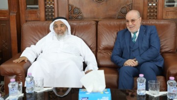 بلمهدي يستقبل نظيره القطري