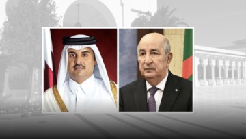 رئيس الجمهورية يتلقى رسالتي تعزية من أمير دولة قطر الشقيقة ونائبه