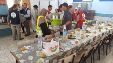 الكشافة الإسلامية تساهم في جهود الإغاثة ومساعدة المتضررين من حرائق الغابات بتيبازة