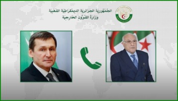 عطاف يتلقى مكالمة هاتفية من نظيره التركمنستاني
