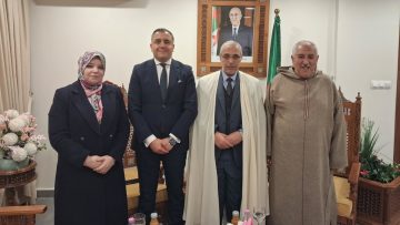 زيد الخير يتباحث سبل تطوير التعاون المشترك مع سفير مصر بالجزائر