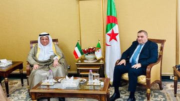 بوجمعة يستقبل رئيس محكمة التمييز رئيس المجلس الأعلى للقضاء الكويتي