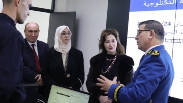 شرفي تزور المصلحة المركزية لمكافحة الجرائم السيبرانية للأمن الوطني